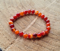 Bracelet enfant en Cornaline 6mm