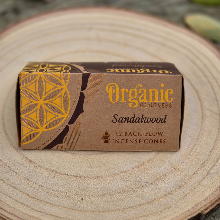 Encens Organic Cônes Backflow - Bois de Santal