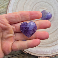 Galet Coeur en Améthyste