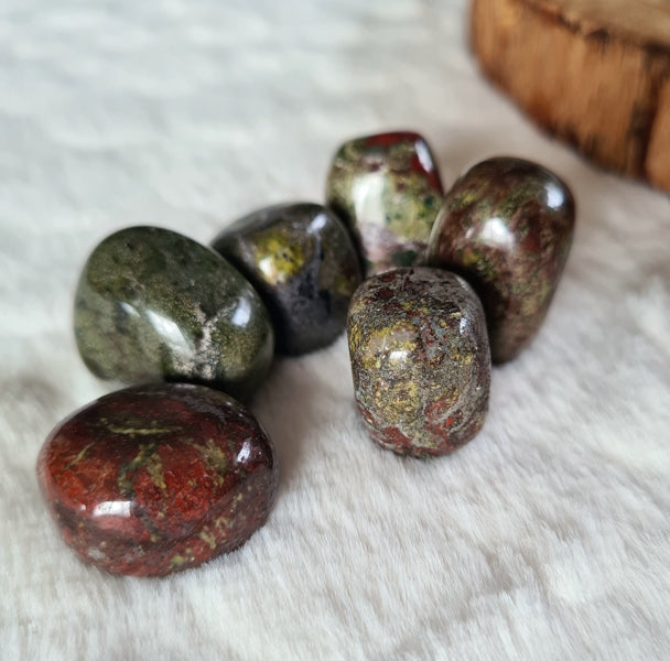 Pierre Roulée Jaspe Sang de Dragon du Brésil Qualité AA