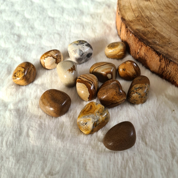 pierre roulée jaspe paysage