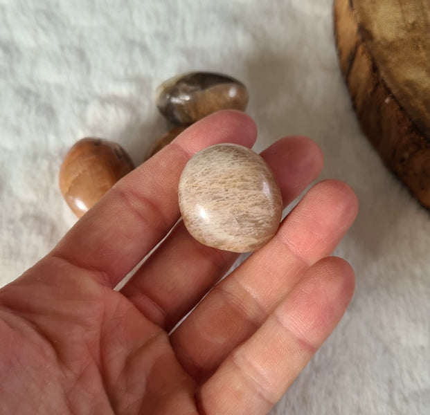 boutique de mineraux pierre de lune roulée