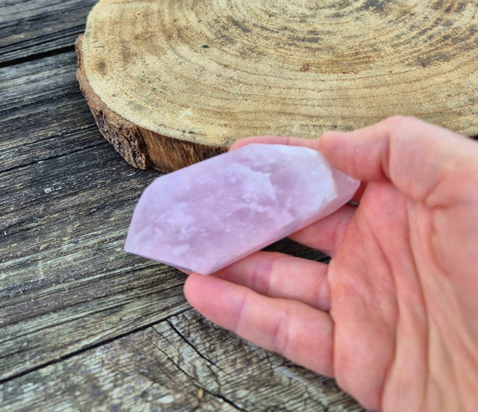 pointe quartz rose boutique de mineraux