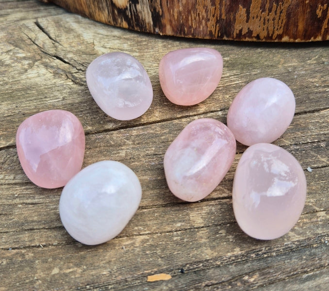 Pierre Roulée Quartz Rose qualité A+ d'Afrique du Sud