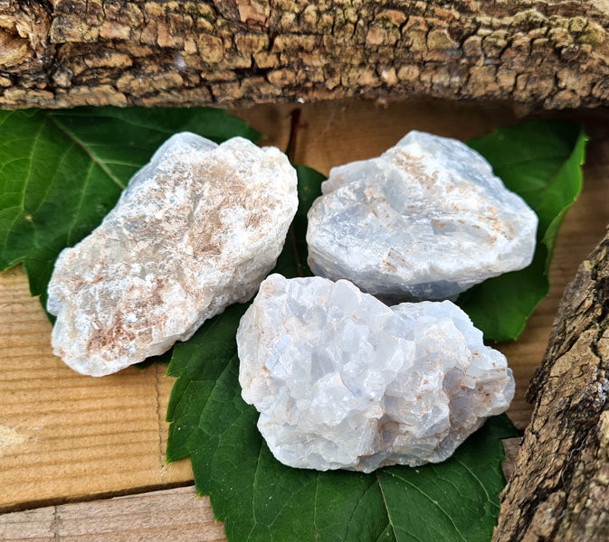 calcite bleue pierre brute