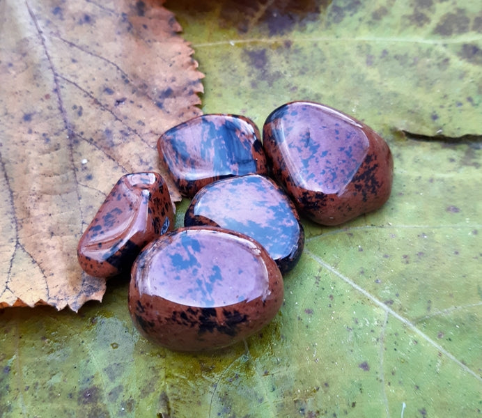 pierre obsidienne acajou. pierre de protection