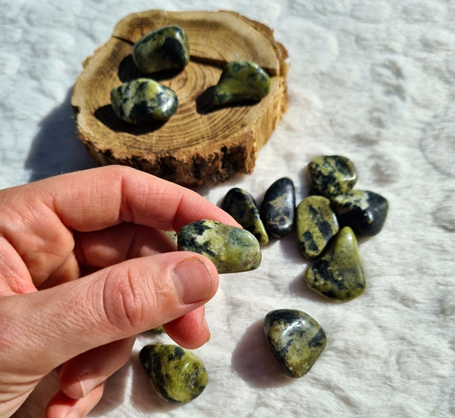 pierre roulée serpentine qualité a