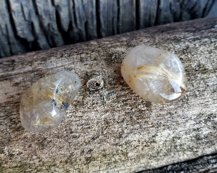 Pierre roulée quartz rutile qualité AA