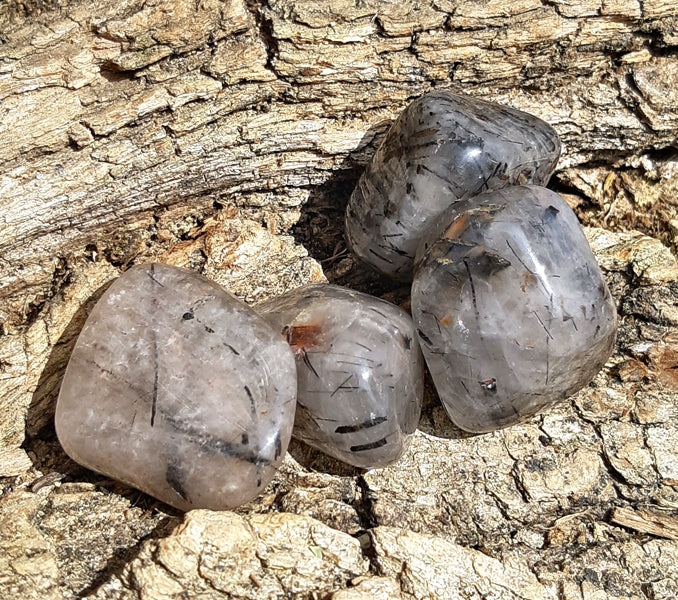 Pierre roulée quartz tourmaline