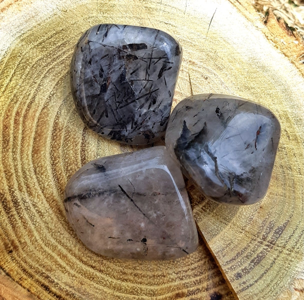 Pierre roulée quartz tourmaline