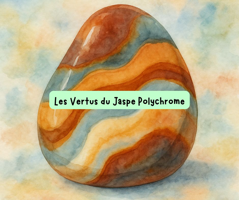 Jaspe Polychrome – pierre naturelle multicolore favorisant la vitalité, l’ancrage et l’harmonie intérieure.