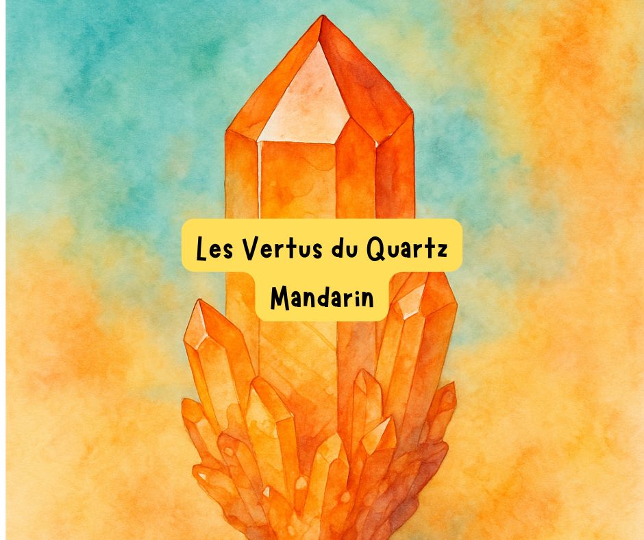 Quartz Mandarin – pierre orange lumineuse favorisant la vitalité, la confiance en soi et la joie intérieure.