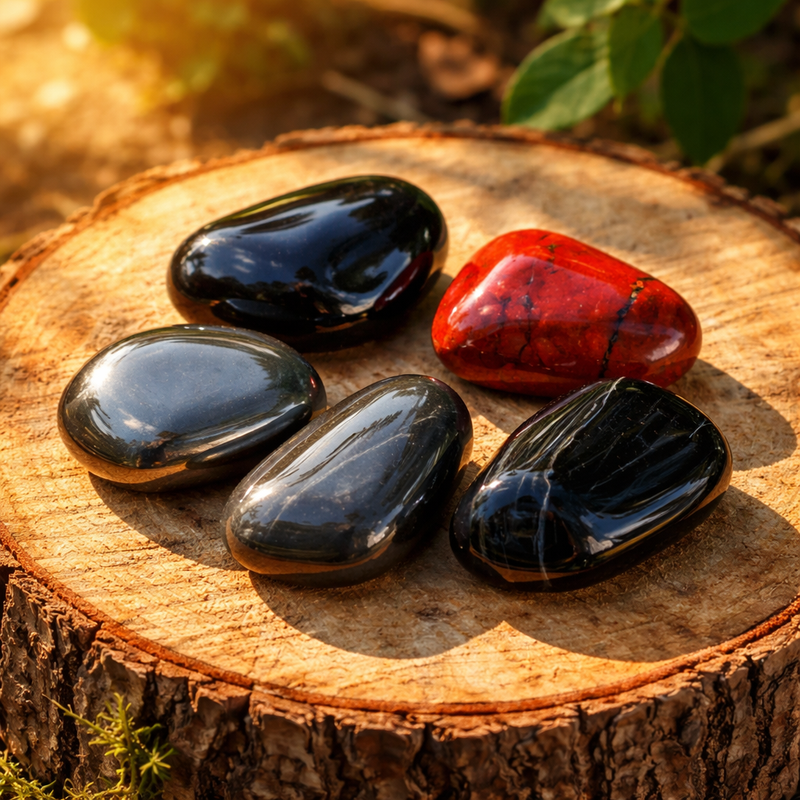 Pierres de protection et d’ancrage pour la stabilité, l’enracinement et la protection énergétique