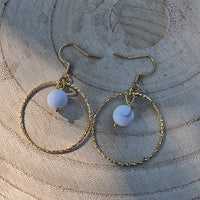 Ainé - Boucle d'Oreille en Howlite