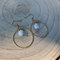 Ainé - Boucle d'Oreille en Howlite