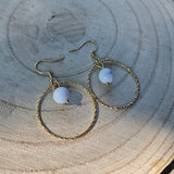Ainé - Boucle d'Oreille en Howlite