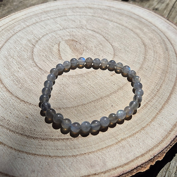 Bracelet en labradorite 6mm