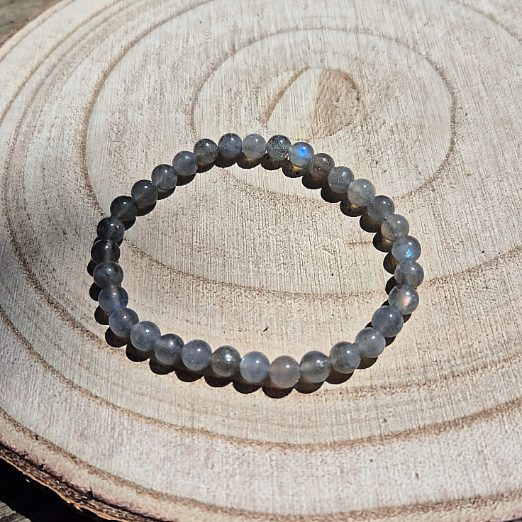 Bracelet en labradorite 6mm