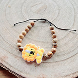 Bracelet enfant taille reglable - Jaspe Paysage - Petit Lion