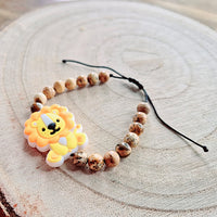 Bracelet enfant taille reglable - Jaspe Paysage - Petit Lion