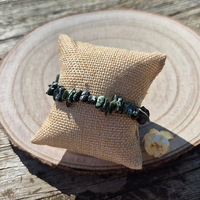 Bracelet Baroque en Séraphinite de Russie