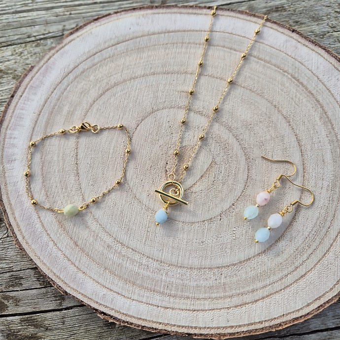 Box Intention - Bracelet, Pierres naturelles & Mini guidance