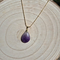 Collier Améthyste de Madagascar Petite Goutte