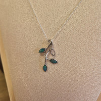 Collier Argent 925 pendentif en Opale Bleue D'Australie
