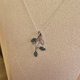 Collier Argent 925 pendentif en Opale Bleue D'Australie