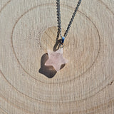 Collier en quartz rose Étoile