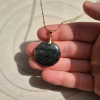 Collie Rond en Labradorite Dorée de Madagascar
