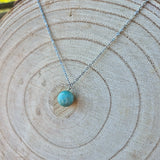 Collier Perle en Amazonite de Madagascar 12mm