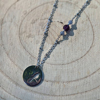 Guanyin - Collier Fluorite et Aventurine bleue Pendentif Oiseau