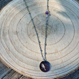 Guanyin - Collier Fluorite et Quartz Rose Pendentif Oiseau