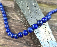 perles en lapis lazuli pour creation de bracelet