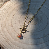 Vesta - Collier Quartz Hématoide Fermeture Marin