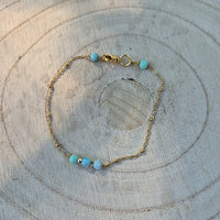 Yemaya - Bracelet fin, Amazonite