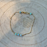 Yemaya - Bracelet fin, Amazonite