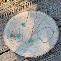 Yemaya - Bracelet fin, Amazonite