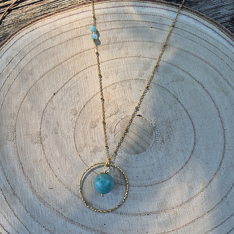 Yemaya - Collier Cercle Amazonite