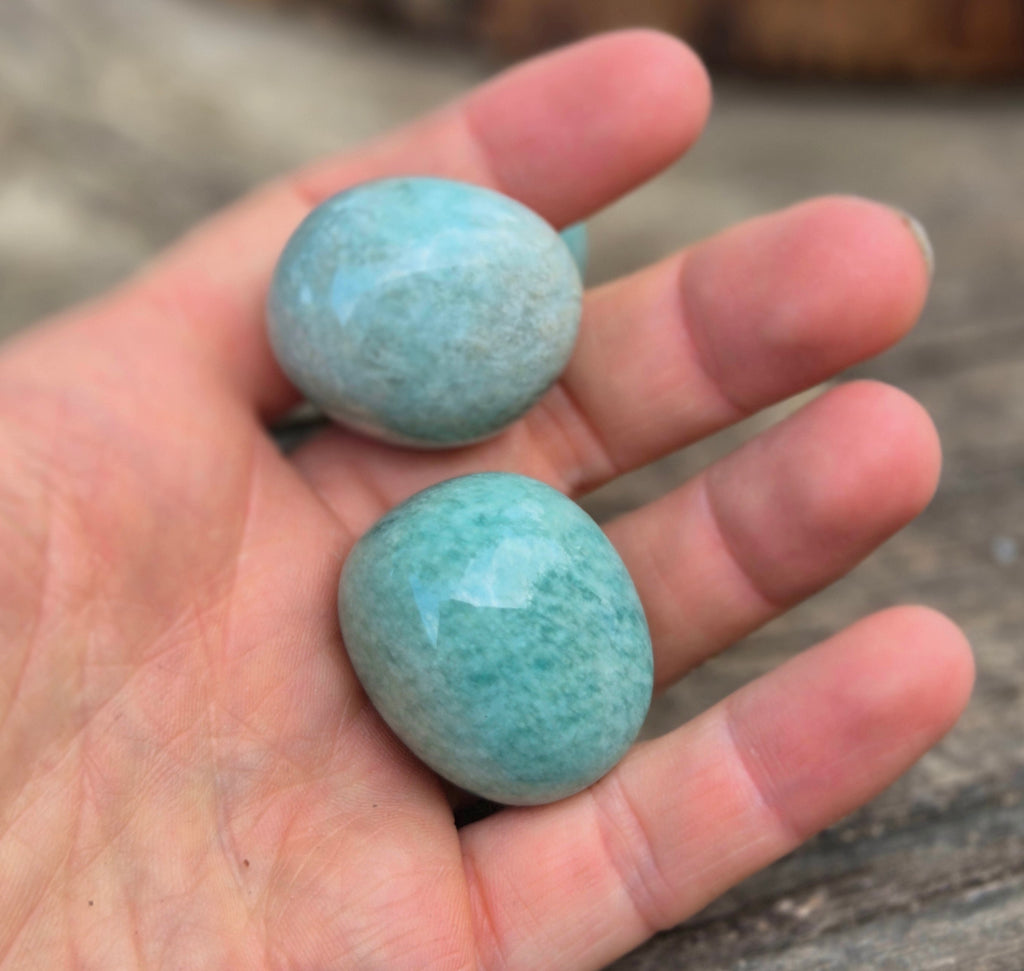 Pierre roulée amazonite