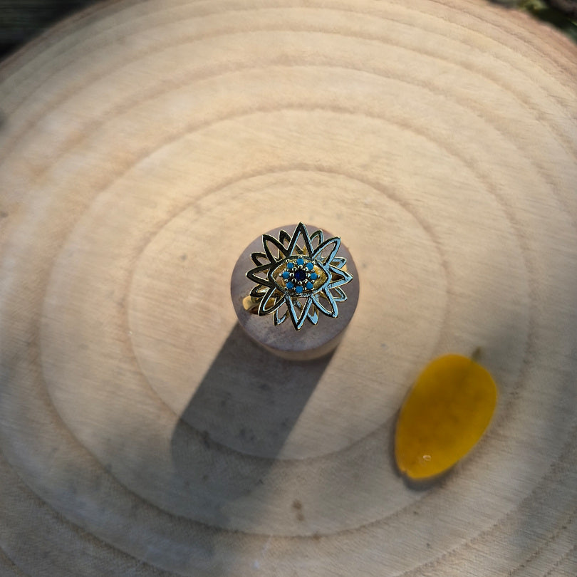 Bague Réglable anti-stress oeil de Nazar