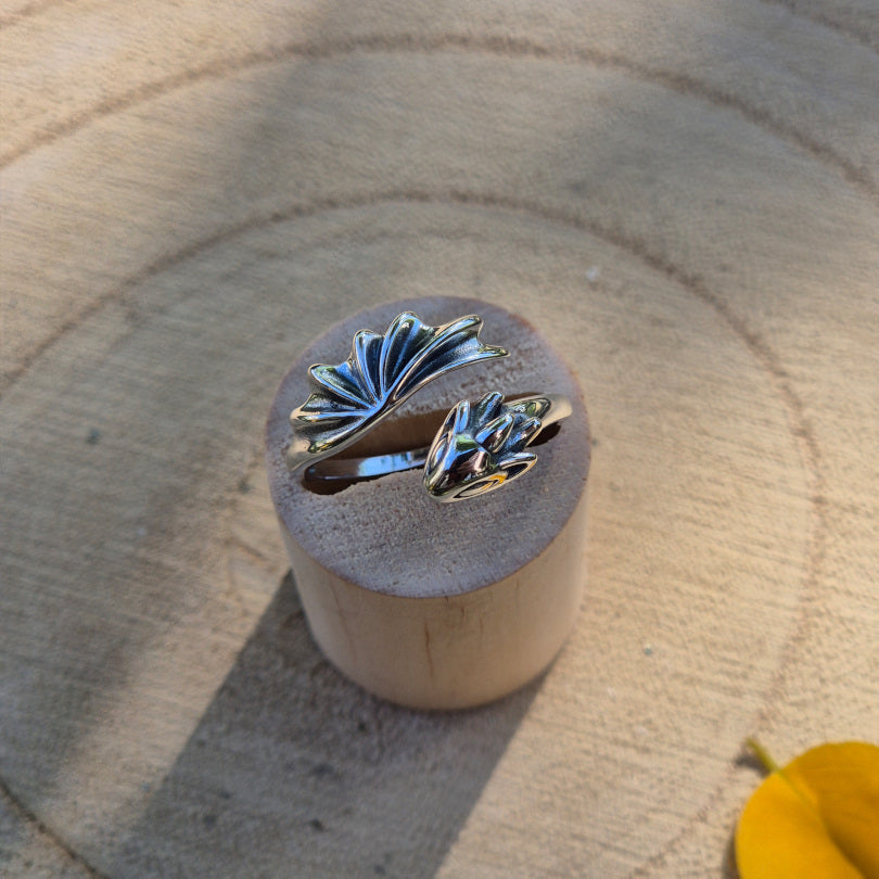 Bague réglable en argent 925 représentant un dragon, bijou puissant et protecteur.