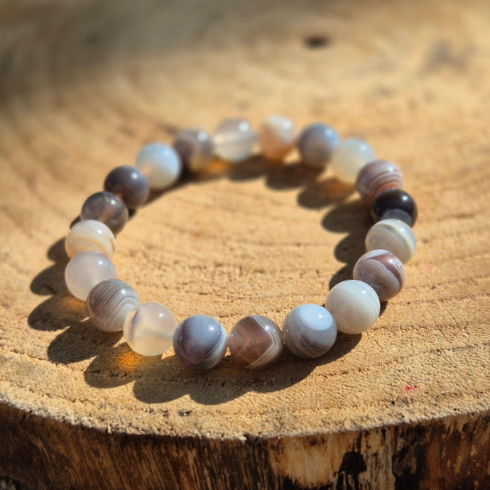 Bracelet en Agate du Botswana