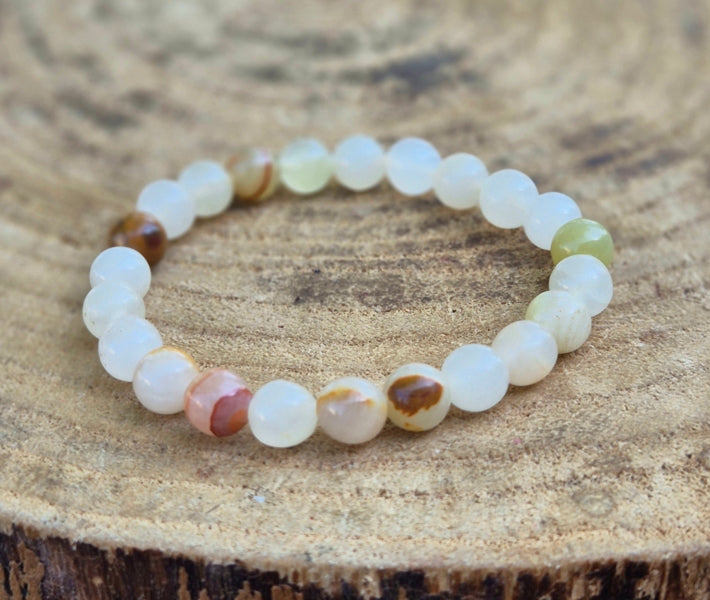 Bracelet en Aragonite 8mm