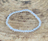 Bracelet en Cristal de Roche du Brésil 4mm