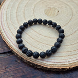 Bracelet en Pierres de Lave 8mm