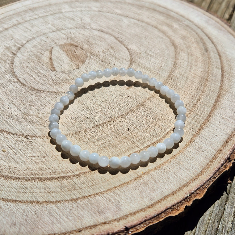 Bracelet en pierre de lune perles de 4mm