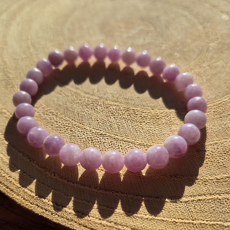 bracelet lepidolite pierre naturelle perles de 6mm