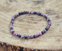 bracelet en rhodonite naturelle